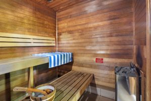Relax in a sauna at Coral Beach Noosa Resort